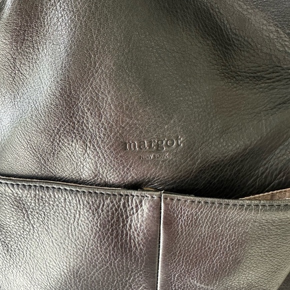 Margot New York Black Leather Crossbody Bag - Picture 3 of 5